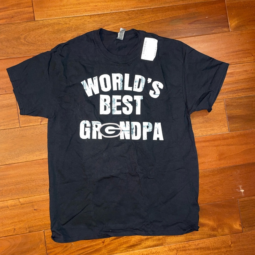 Gildan UGA Georgia Bulldogs WORLDS BEST GRANDPA T-shirt LARGE